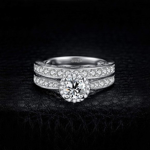 Jewelry - 1.8ct CZ Bridal Set - 925 Sterling Silver